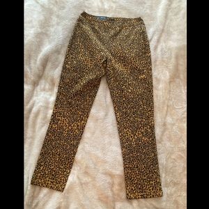 2/$20 - NWT cheetah slack ankle crop pants
